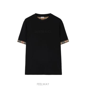 인더샵 BURBERRY 버버리 블랙 반팔 티셔츠