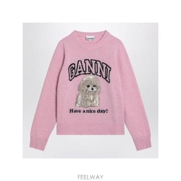 인더샵 GANNI 가니 핑크 니트