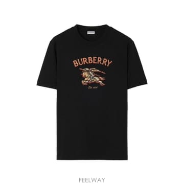 인더샵 BURBERRY 버버리 블랙 반팔 티셔츠