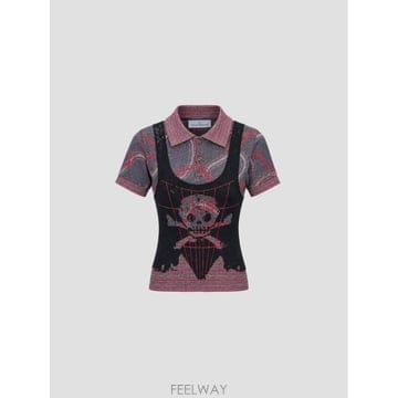 인더샵 Vivienne Westwood 비비안 웨스트우드 멀티컬러 폴로 셔츠