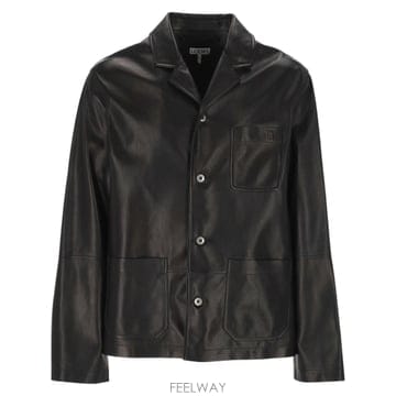인더샵 LOEWE 로에베 워크웨어 레더 자켓