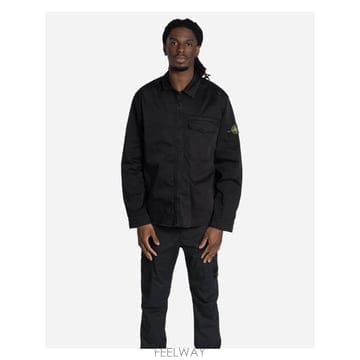 인더샵 STONE ISLAND 스톤아일랜드 블랙 셔츠