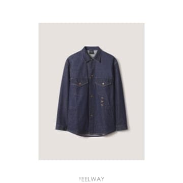 인더샵 Maison Kitsune 메종키츠네 네이비 셔츠