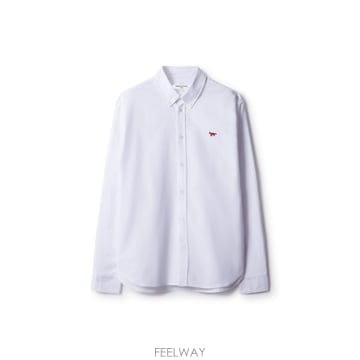 인더샵 Maison Kitsune 메종키츠네 화이트 셔츠