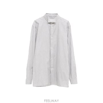 인더샵 Maison Margiela 메종 마르지엘라 화이트 스트라이프 셔츠