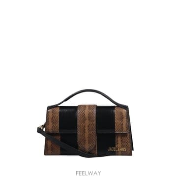 인더샵 JACQUEMUS 자크뮈스 애니멀 패턴 블랙 숄더백