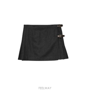 인더샵 PRADA 프라다 울 미니 스커트