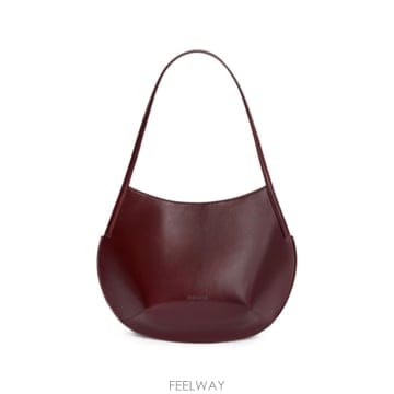 인더샵 JIL SANDER 질샌더 버건디 토트백