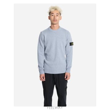 인더샵 STONE ISLAND 스톤아일랜드 그레이 니트