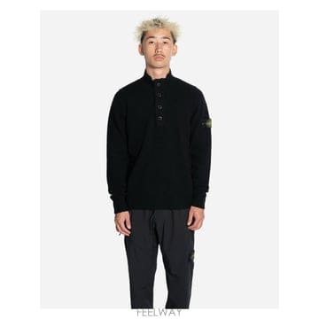 인더샵 STONE ISLAND 스톤아일랜드 블랙 니트