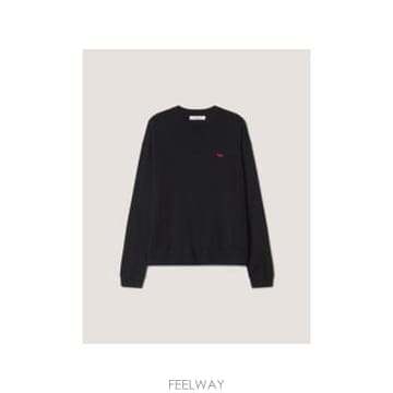 인더샵 Maison Kitsune 메종키츠네 블랙 니트
