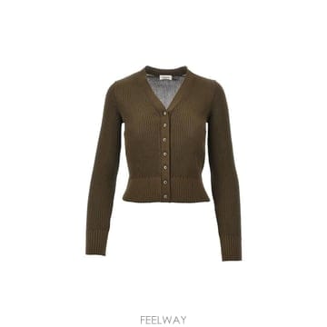 인더샵 SAINT LAURENT 생로랑 브라운 가디건