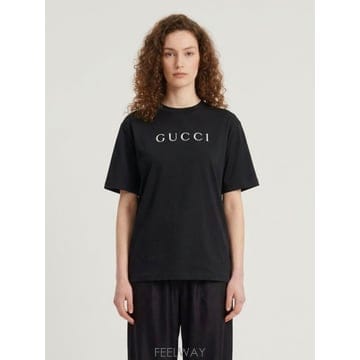 인더샵 GUCCI 구찌 블랙 반팔 티셔츠