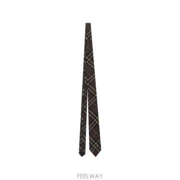 인더샵 BURBERRY 버버리 브라운 체크 넥타이
