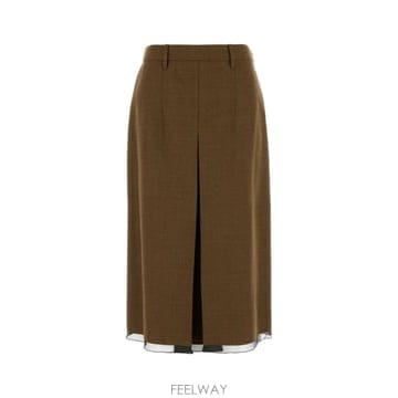 인더샵 PRADA 프라다 브라운 스커트