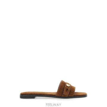 인더샵 Tory Burch 토리버치 브라운 슬라이드