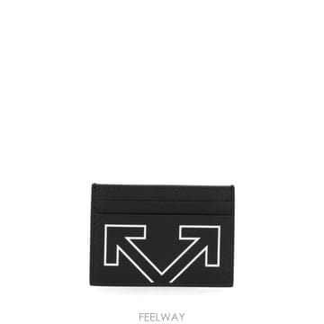 인더샵 Off-White 오프화이트 블랙 카드 지갑