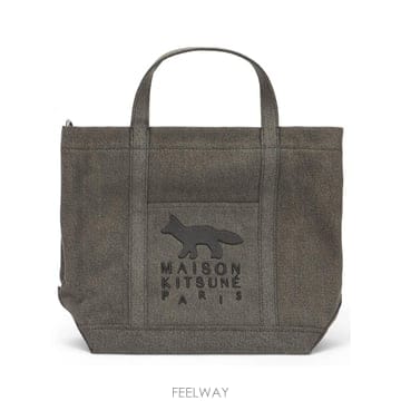 인더샵 Maison Kitsune 메종키츠네 브라운 토트백