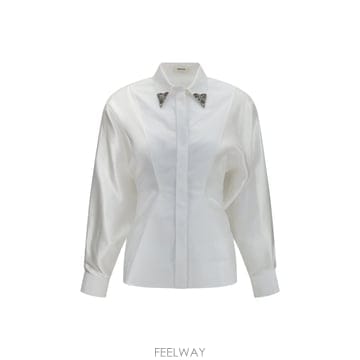 인더샵 VERSACE 베르사체 화이트 셔츠   블라우스