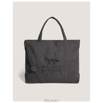 인더샵 Maison Kitsune 메종키츠네 블랙 토트백