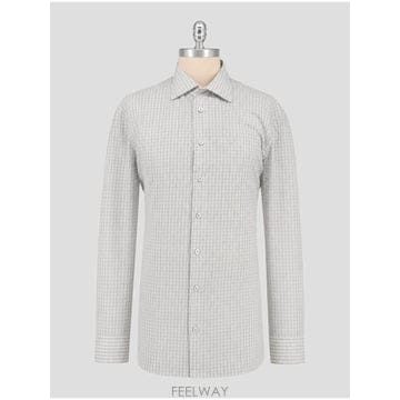 인더샵 Kiton 키톤 체크 셔츠