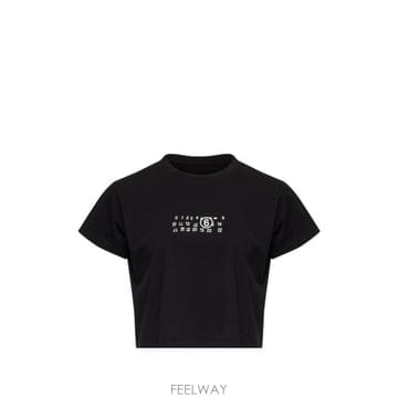 인더샵 MM6 Maison Margiela MM6 메종 마르지엘라 블랙 반팔 티셔츠