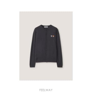인더샵 Maison Kitsune 메종키츠네 그레이 니트