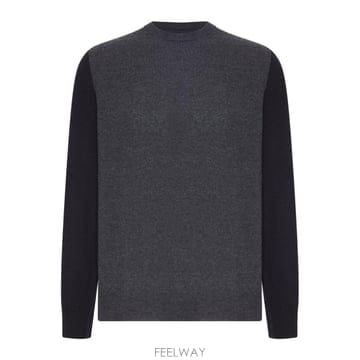 인더샵 Maison Margiela 메종 마르지엘라 투 톤 크루넥 울 니트