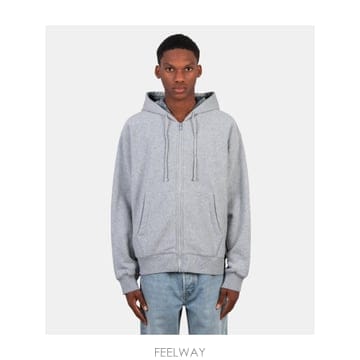 인더샵 STUSSY 스투시 그레이 체크 후드