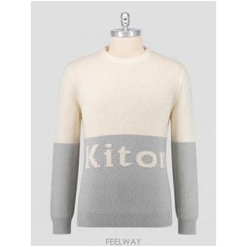 인더샵 Kiton 키톤 그레이 니트