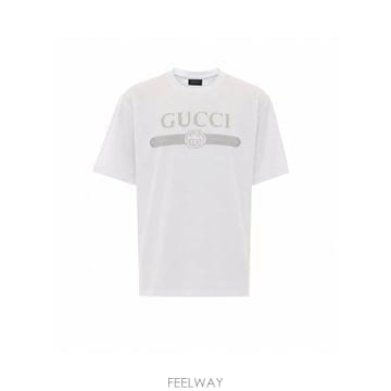 인더샵 GUCCI 구찌 프린트 코튼 반팔 티셔츠