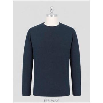 인더샵 Kiton 키톤 블루 롱슬리브 탑