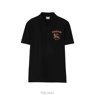 인더샵 BURBERRY 버버리 블랙 폴로 셔츠