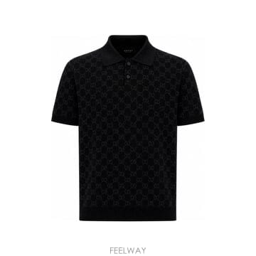 인더샵 GUCCI 구찌 블랙 폴로 셔츠