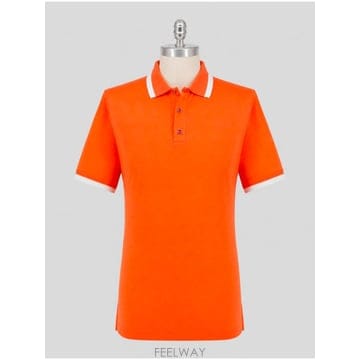 인더샵 Kiton 키톤 오렌지 폴로 셔츠