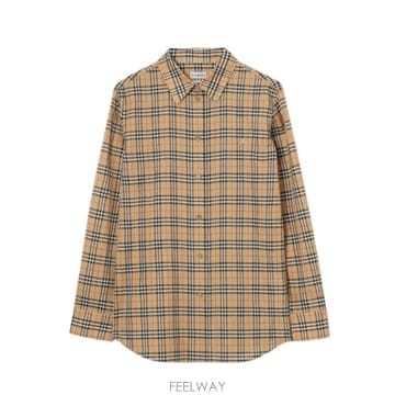 인더샵 BURBERRY 버버리 베이지 체크 셔츠   블라우스
