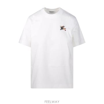인더샵 BURBERRY 버버리 화이트 반팔 티셔츠