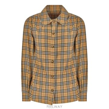 인더샵 BURBERRY 버버리 베이지 체크 셔츠   블라우스