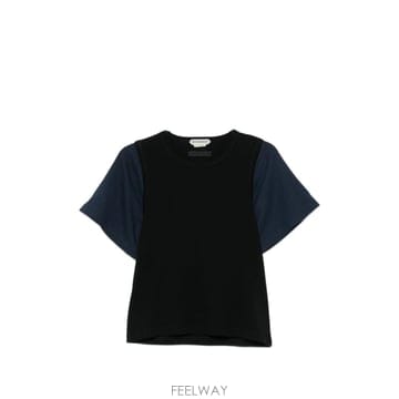 인더샵 JW ANDERSON JW 앤더슨 블랙 반팔 티셔츠
