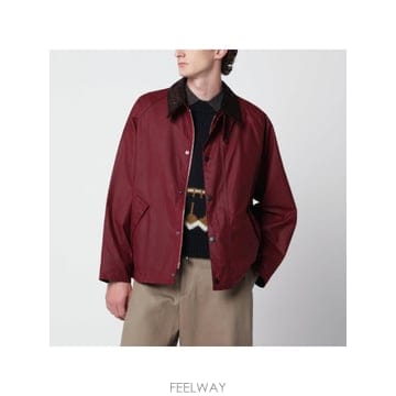 인더샵 Barbour 바버 레드 자켓