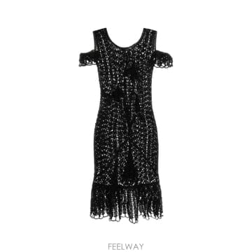 인더샵 JW ANDERSON JW 앤더슨 블랙 미니 드레스