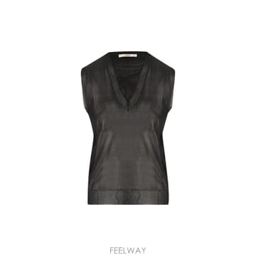 인더샵 FENDI 펜디 블랙 슬리브리스 탑