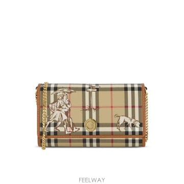 인더샵 BURBERRY 버버리 베이지 체크 숄더백