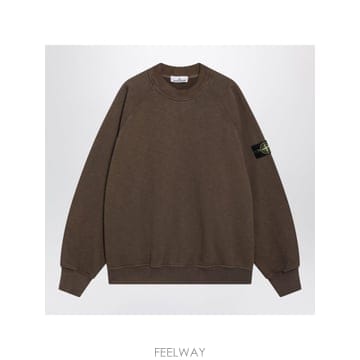 인더샵 STONE ISLAND 스톤아일랜드 브라운 스웨트셔츠