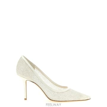 인더샵 JIMMY CHOO 지미추 화이트 펌프스힐