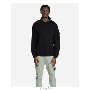 인더샵 STONE ISLAND 스톤아일랜드 블랙 스웨트셔츠