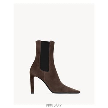 인더샵 SAINT LAURENT 생로랑 브라운 앵클 부츠