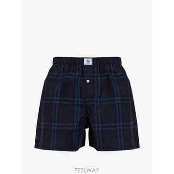 당일배송 버버리 체크 코튼 복서 쇼츠