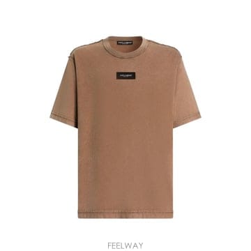 당일배송 돌체앤가바나 프린트 코튼 티셔츠