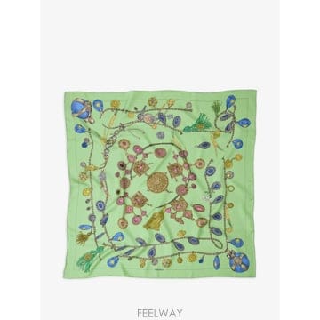 당일배송 베르사체 프린트 실크 트윌 스카프 90cm